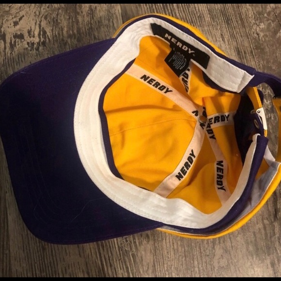 Nerdy Purple & Yellow NY Layered Cap - Picture 10 of 16